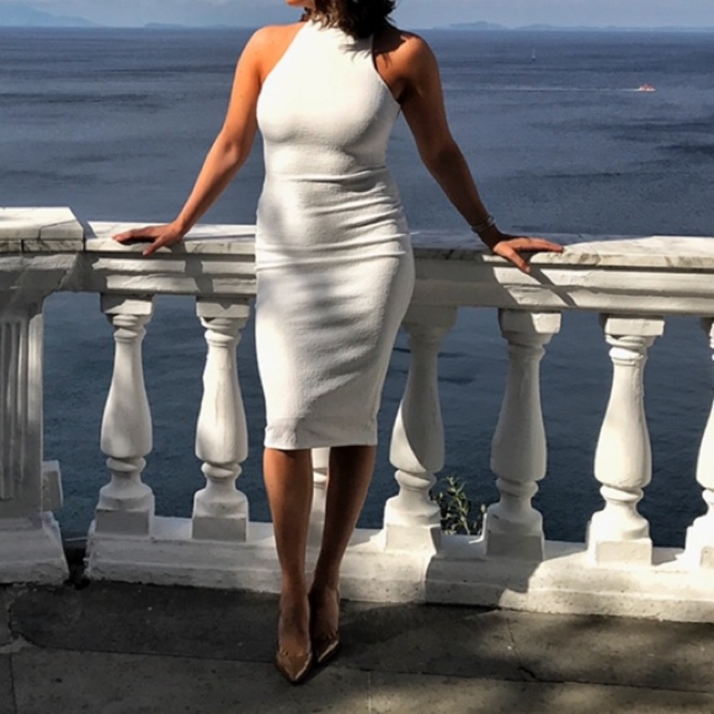 Gorgeous white statement dress size medium